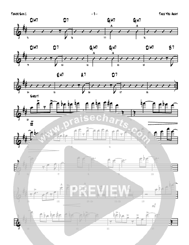 Take You Away Tenor Sax 1/2 (Denver Bierman)