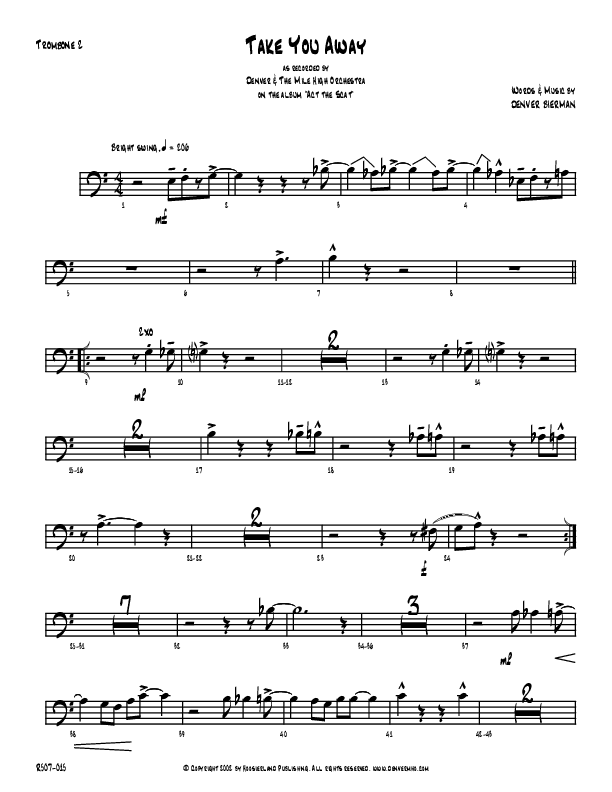 Take You Away Trombone 2 (Denver Bierman)