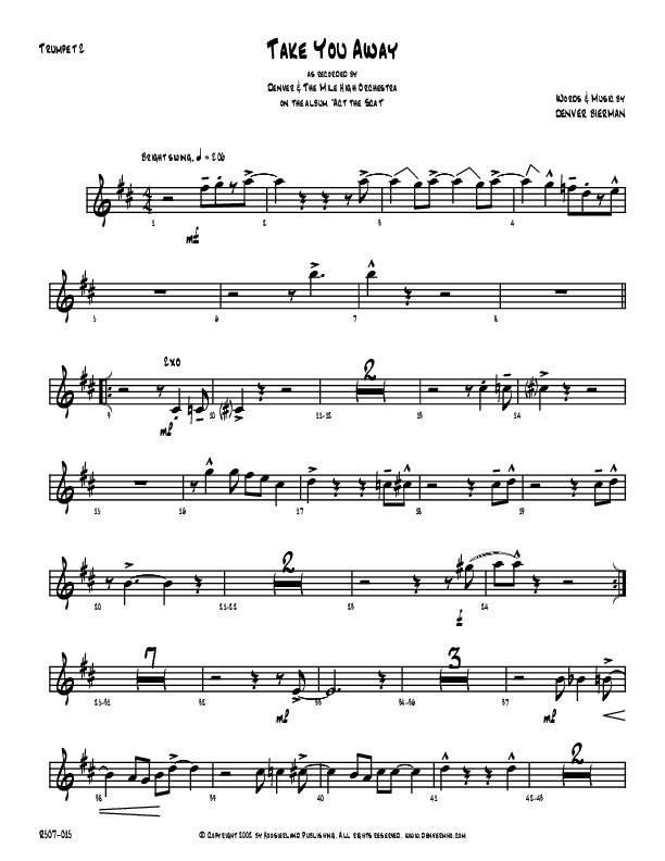 Take You Away Trumpet 2 (Denver Bierman)