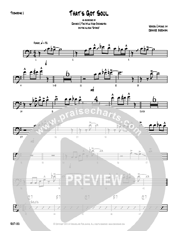 That's Got Soul Trombone 1 (Denver Bierman)