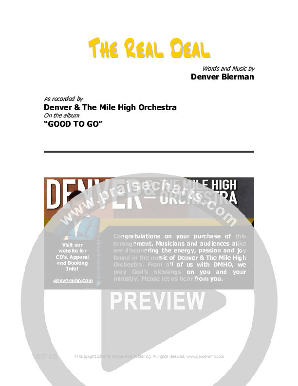 The Real Deal Cover Sheet (Denver Bierman)