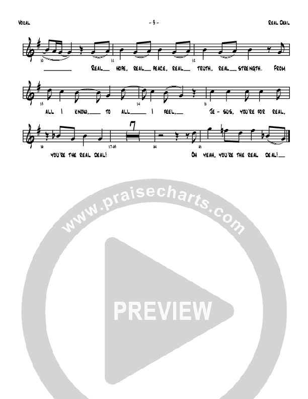 The Real Deal Lead Sheet (Denver Bierman)