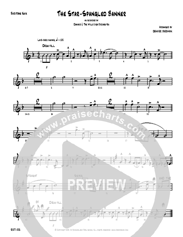 The Star-Spangled Banner Bari Sax (Denver Bierman)