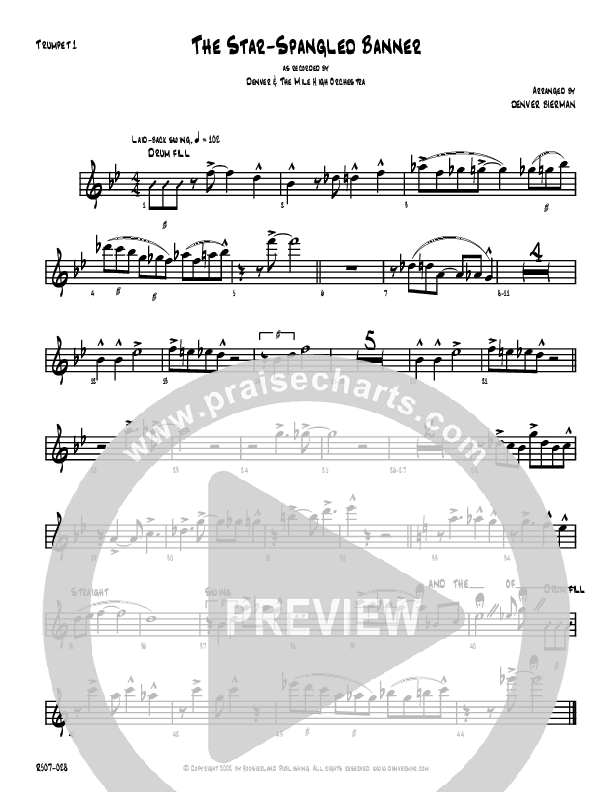 The Star-Spangled Banner Trumpet 1 (Denver Bierman)