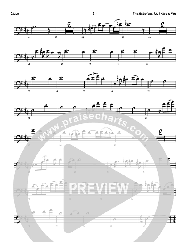 This Christmas All I Need Cello (Denver Bierman)