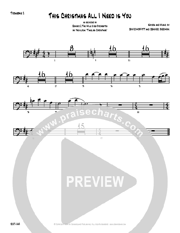 This Christmas All I Need Trombone (Denver Bierman)