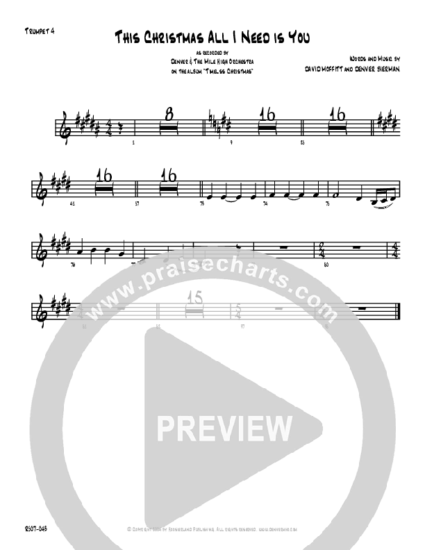 This Christmas All I Need Trumpet (Denver Bierman)