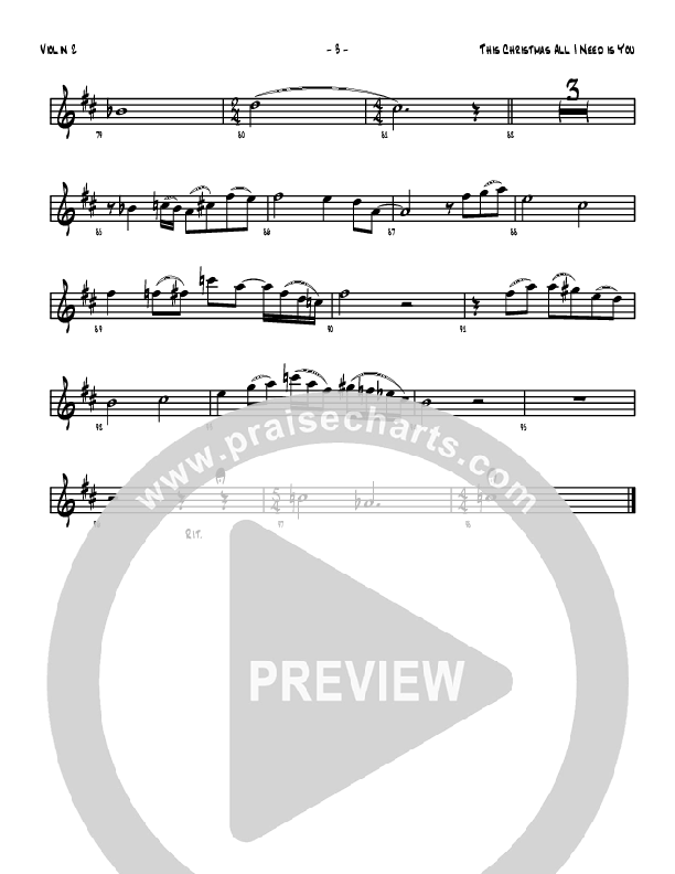 This Christmas All I Need Violin 2 (Denver Bierman)