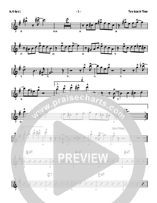 This Side Of Town Alto Sax 1/2 (Denver Bierman)