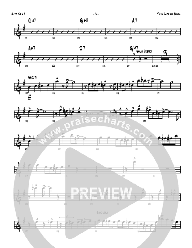 This Side Of Town Alto Sax 1/2 (Denver Bierman)