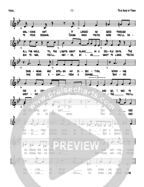 This Side Of Town Lead Sheet (Denver Bierman)