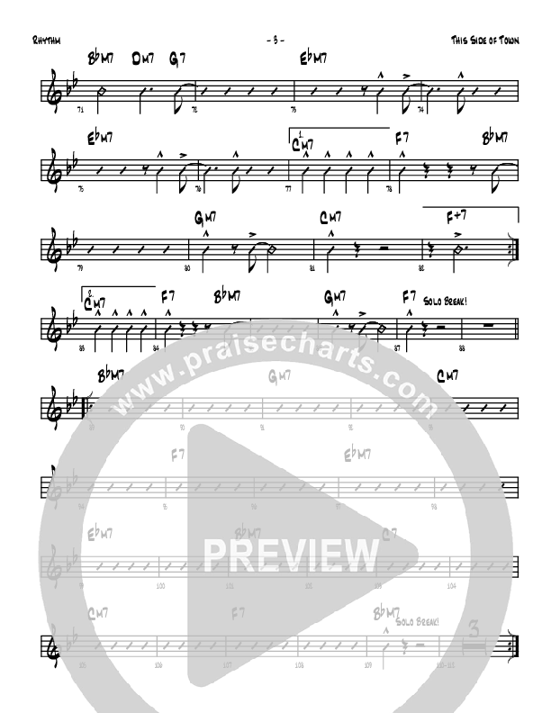 This Side Of Town Rhythm Chart (Denver Bierman)