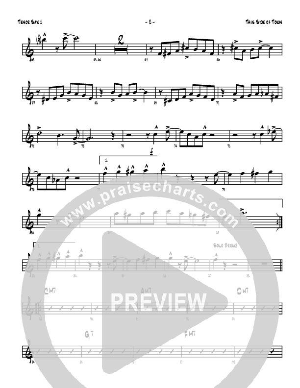 This Side Of Town Tenor Sax 1/2 (Denver Bierman)