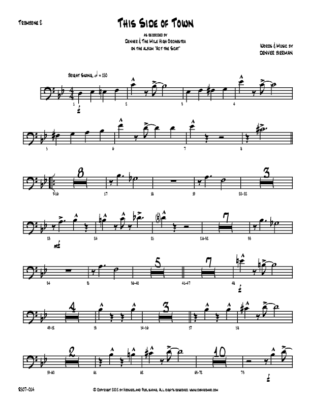 This Side Of Town Trombone 2 (Denver Bierman)