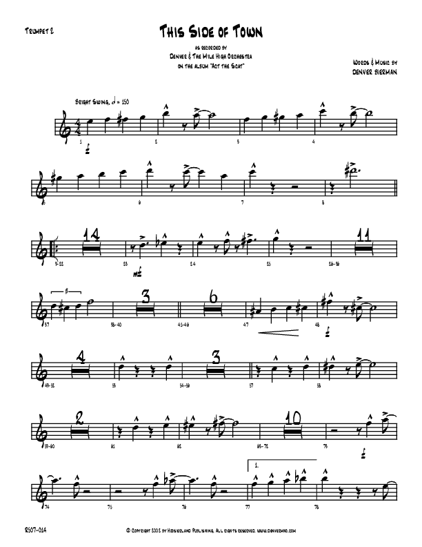This Side Of Town Trumpet 2 (Denver Bierman)