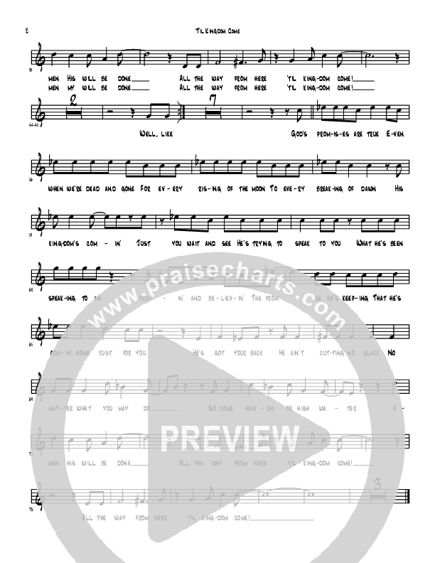 Till Kingdom Come Lead Sheet (Denver Bierman)