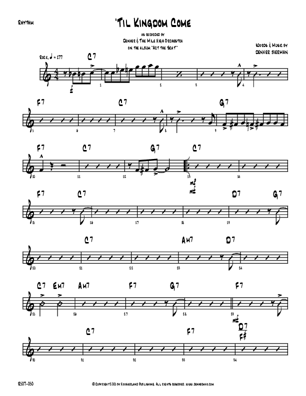 Till Kingdom Come Rhythm Chart (Denver Bierman)