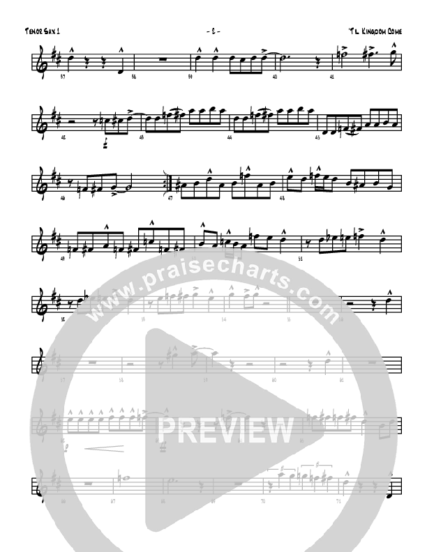 Till Kingdom Come Tenor Sax 1/2 (Denver Bierman)