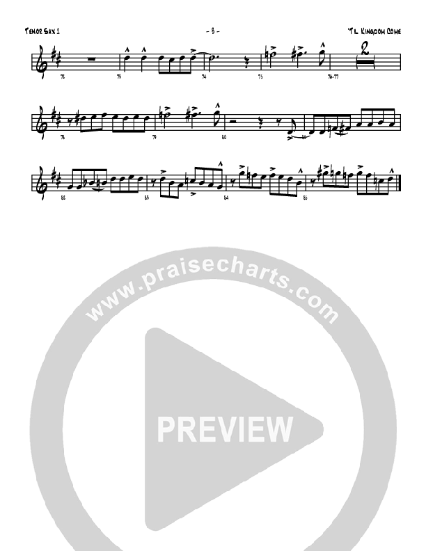 Till Kingdom Come Tenor Sax 1/2 (Denver Bierman)