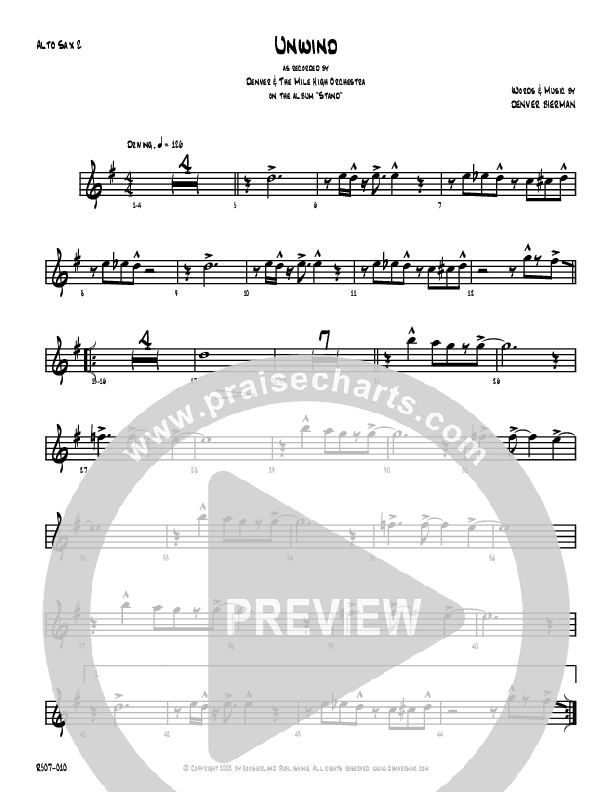 Unwind Alto Sax 1/2 (Denver Bierman)