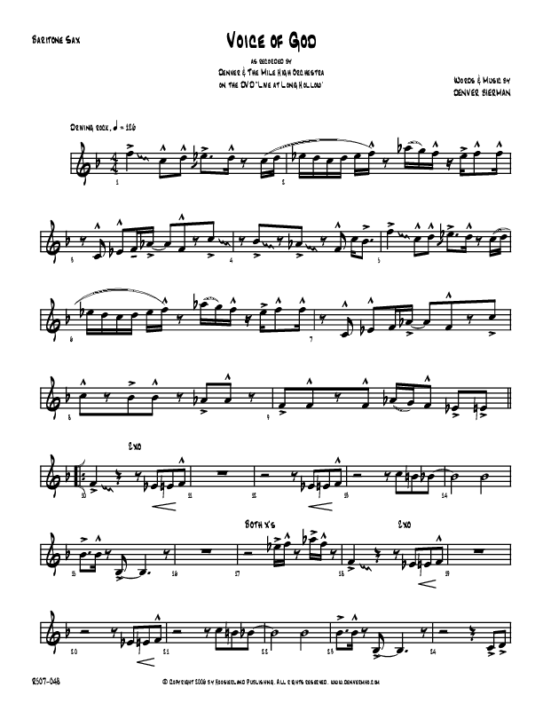 Voice Of God Bari Sax (Denver Bierman)