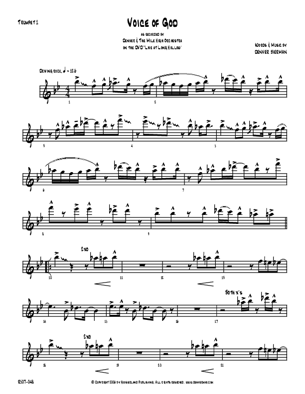 Voice Of God Trumpet 1 (Denver Bierman)