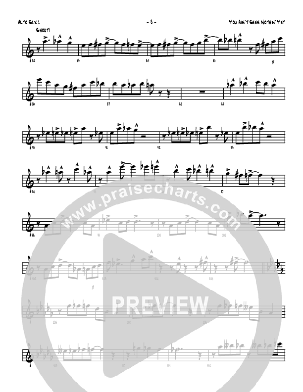 You Ain't Seen Nothing Yet Alto Sax 1/2 (Denver Bierman)