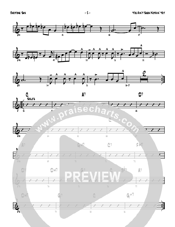 You Ain't Seen Nothing Yet Bari Sax (Denver Bierman)