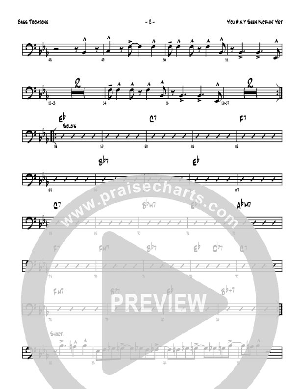 You Ain't Seen Nothing Yet Bass Trombone (Denver Bierman)