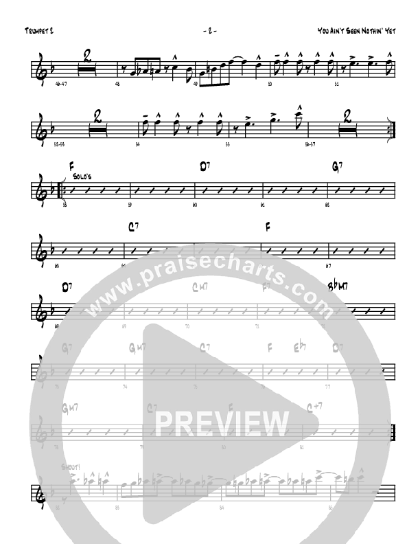 You Ain't Seen Nothing Yet Trumpet 2 (Denver Bierman)