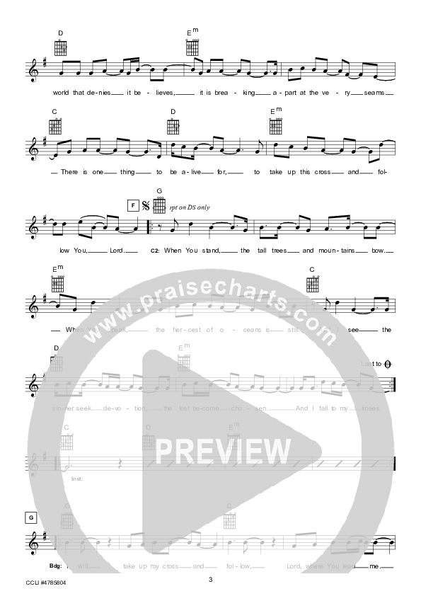 Devotion (Instrumental) Lead Sheet (Hillsong UNITED)