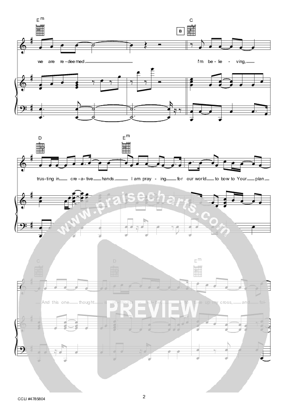 Devotion (Instrumental) Piano/Vocal (Hillsong UNITED)