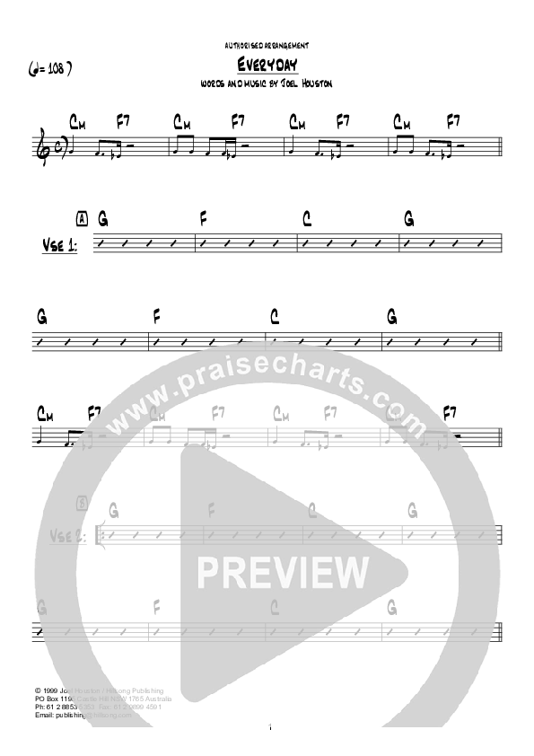 Everyday Chords & Lyrics (Hillsong Kids)