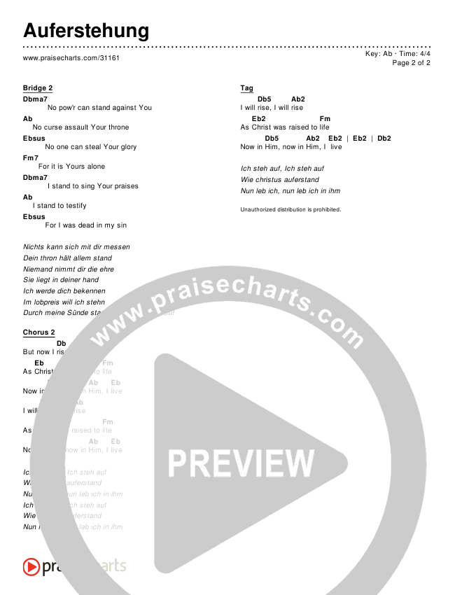Auferstehung Chords & Lyrics ()