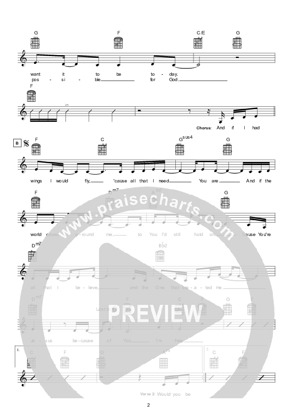 Free Lead Sheet (Hillsong Kids)