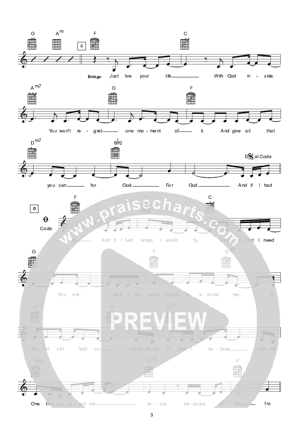 Free Lead Sheet (Hillsong Kids)