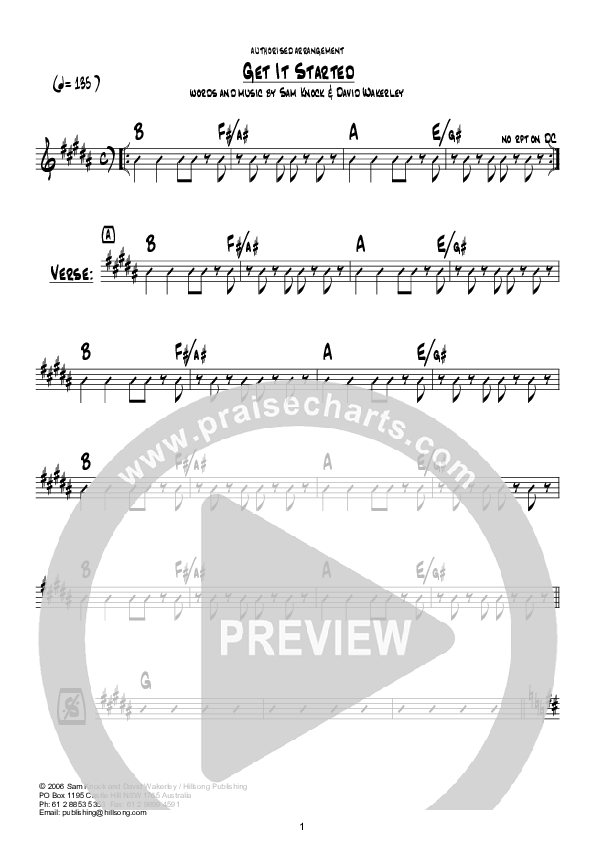 Get It Started Chords & Lyrics (Hillsong Kids)