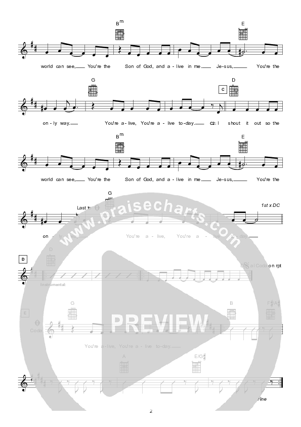 Get It Started Lead Sheet (Hillsong Kids)