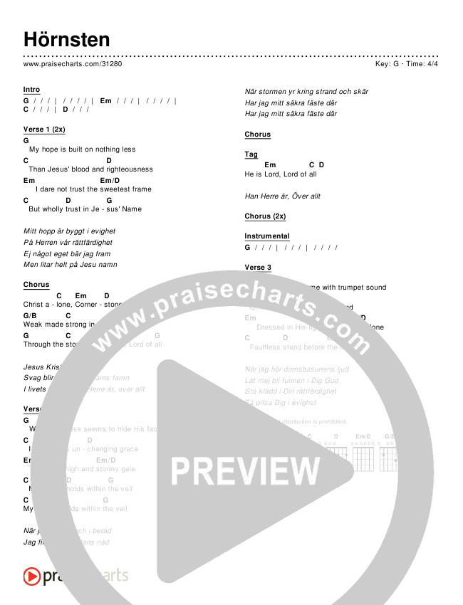 Hörnsten Chords & Lyrics ()