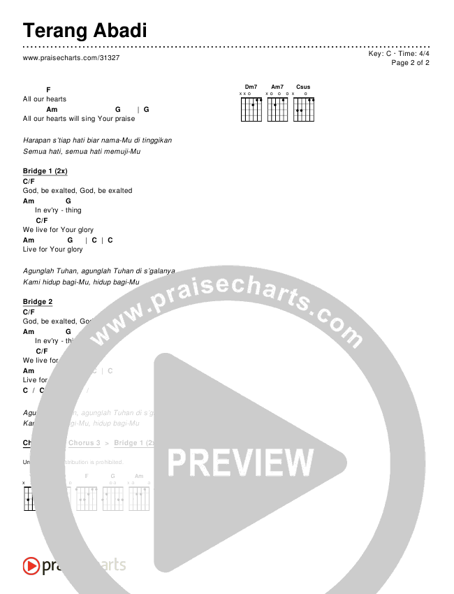 Terang Abadi Chords & Lyrics ()