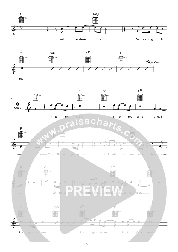 History Maker Lead Sheet (Hillsong London / Hillsong Worship)