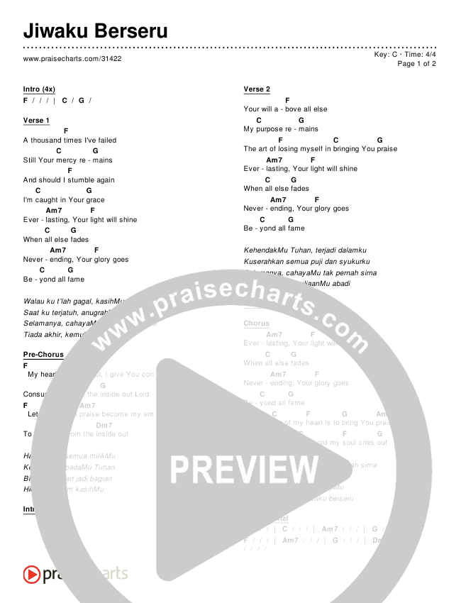 Jiwaku Berseru Chords & Lyrics ()