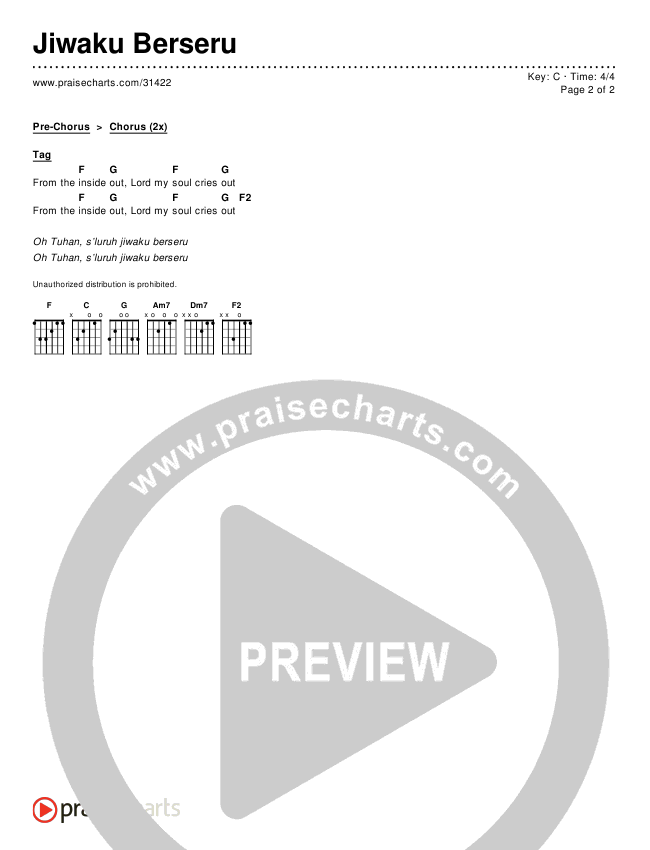 Jiwaku Berseru Chords & Lyrics ()