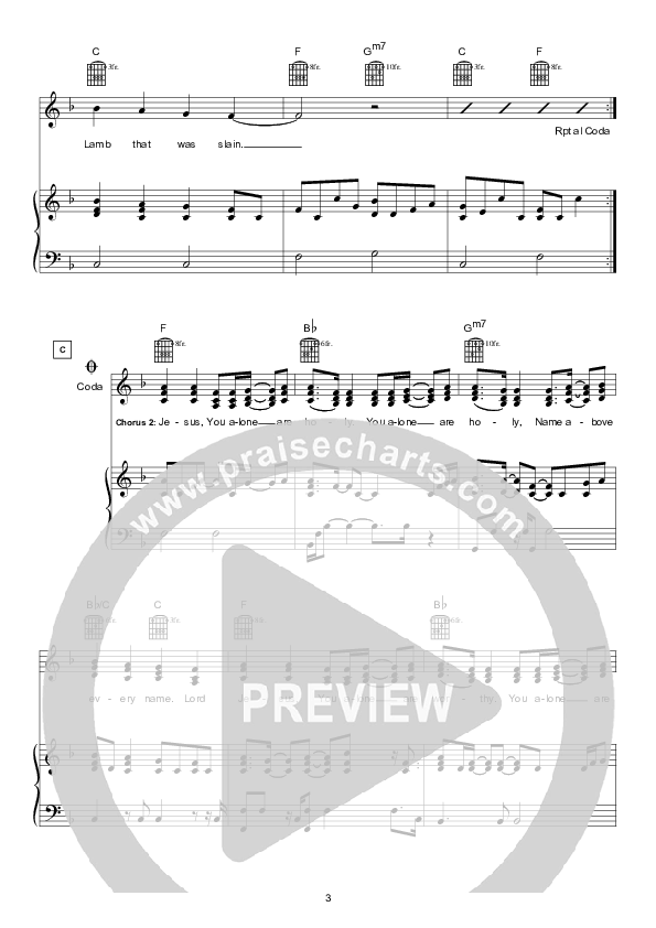 I Will Love Lead & Piano (Hillsong Worship)