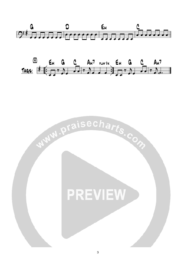 I'm Not Ashamed (Instrumental) Bass Guitar (Hillsong Worship)