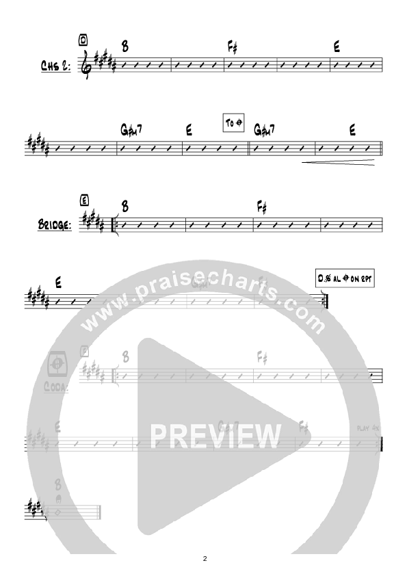 In The Mystery (Instrumental) Chord Chart (Hillsong Worship)