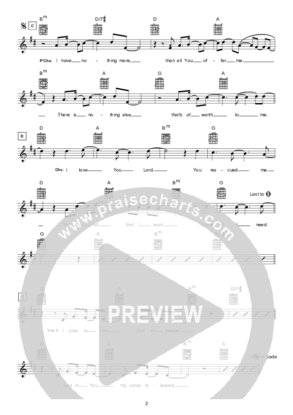 In Your Freedom (Instrumental) Lead Sheet (Hillsong Worship)