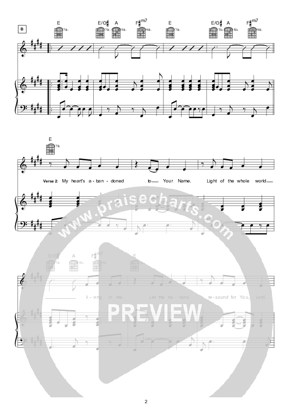 Let The Whole World Lead & Piano (Hillsong London / Hillsong Worship)