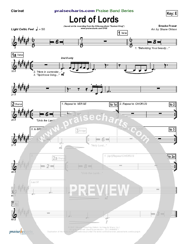 Lord Of Lords Wind Pack (Hillsong Worship)