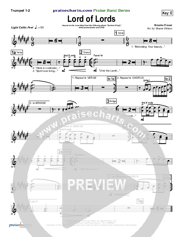 Lord Of Lords Trumpet 1,2 (Hillsong Worship)